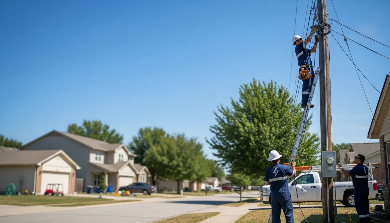 Residential electrician providing installation services in Vossburg, MS